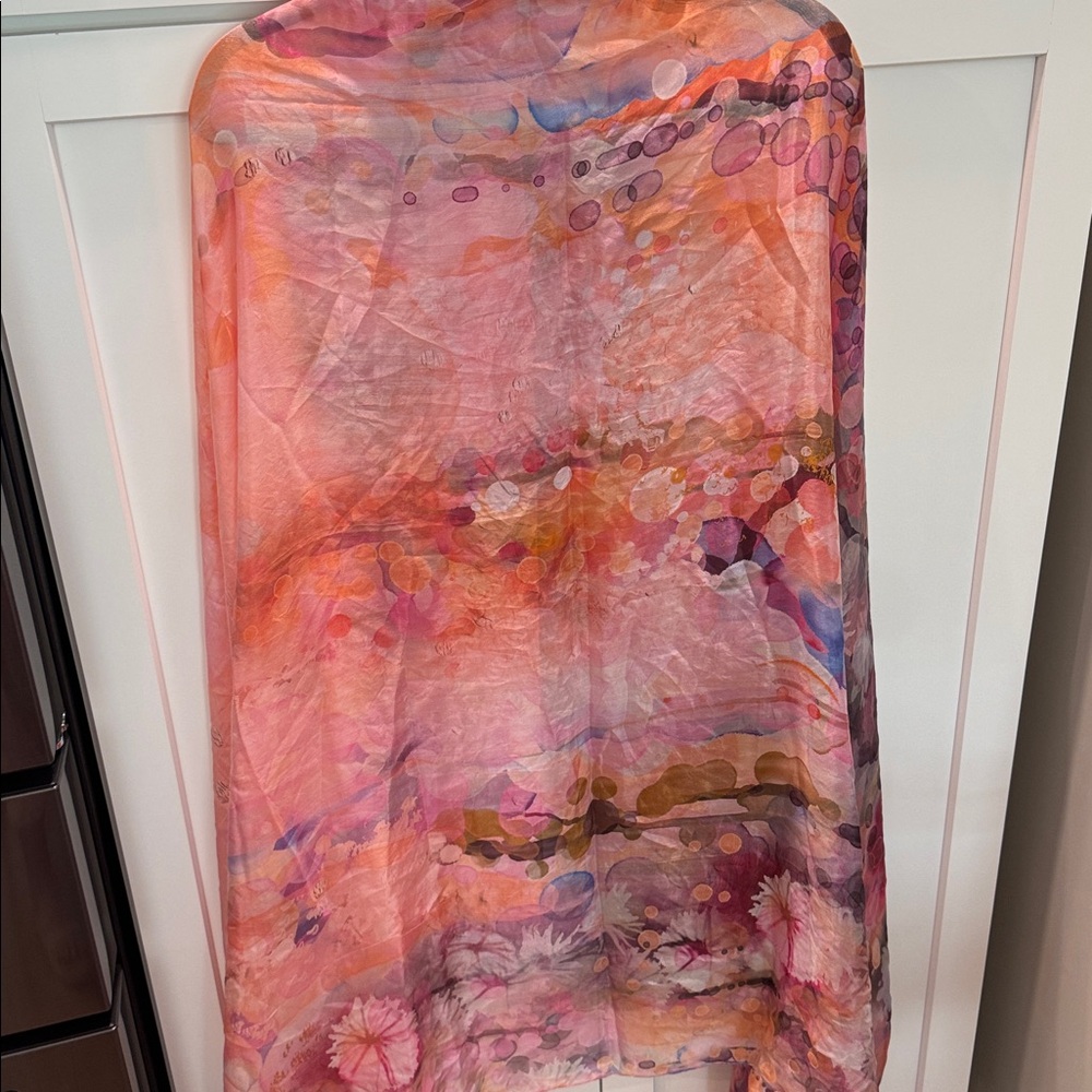 Anthropologie silk wrap scarf - Picture 3 of 4
